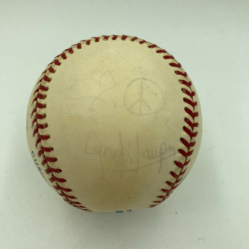 Cyndi Lauper Signed Autographed Baseball With JSA COA Movie Star