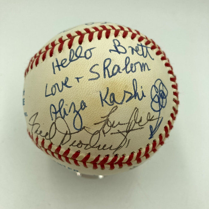 Aliza Kashi Mike Burstyn Jack Eagle Jon Zimmerman The 4 Aces Signed MLB Baseball