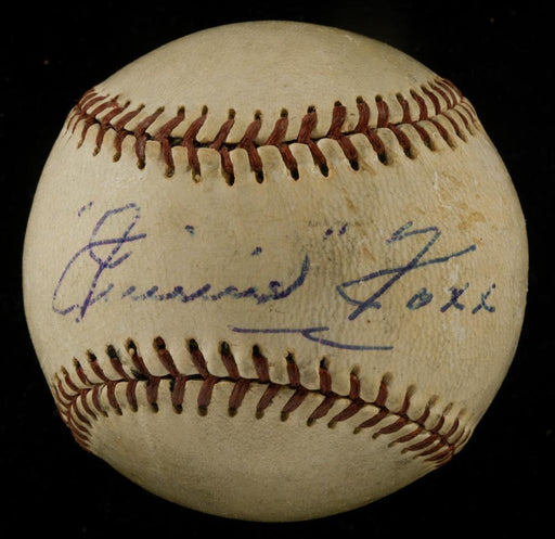 Spectacular Jimmie Foxx Single Signed Autographed Baseball PSA DNA & Beckett COA