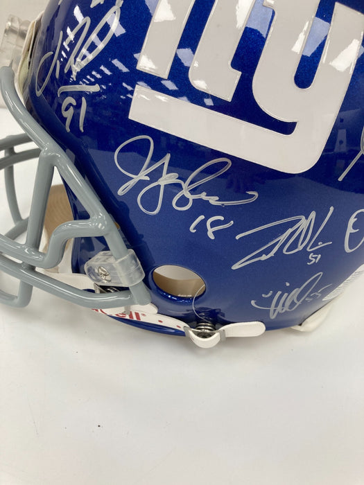 2007 New York Giants Super Bowl Champs Team Signed Full Size Helmet JSA COA