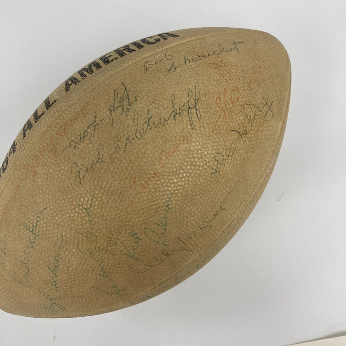 1964 All Americans Team Signed Football Fred Biletnikoff  Gale Sayers JSA COA