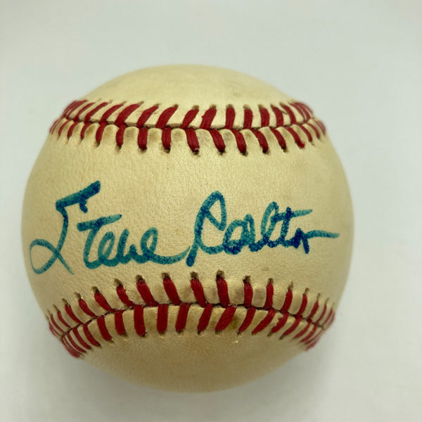 Steve Carlton Signed Official National League Feeney Baseball PSA DNA COA