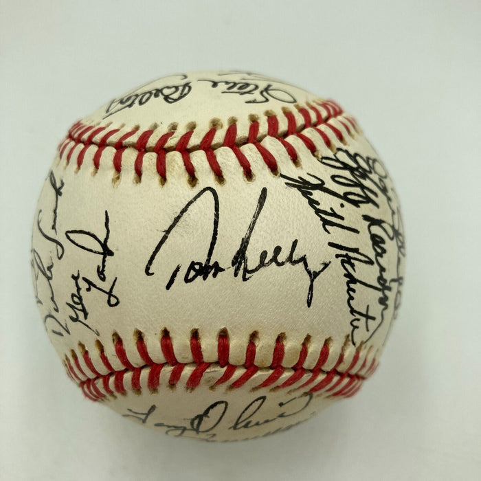 1987 Minnesota Twins World Series Champs Team Signed W.S. Baseball JSA COA