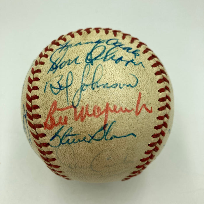 1971 Pittsburgh Pirates World Series Champs Signed Baseball Roberto Clemente PSA