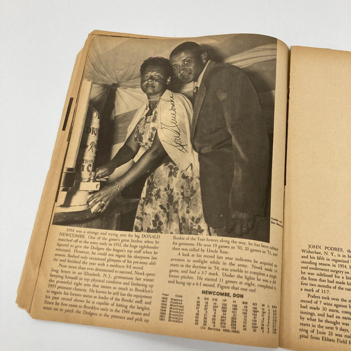 1955 Brooklyn Dodgers W.S. Champs Team Signed Yearbook Jackie Robinson JSA COA