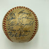 1953 New York Yankees World Series Champs Team Signed Baseball Mickey Mantle JSA