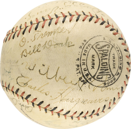 1927 Dodgers Team Signed Baseball Wilbert Robinson Max Carey Dazzy Vance PSA DNA