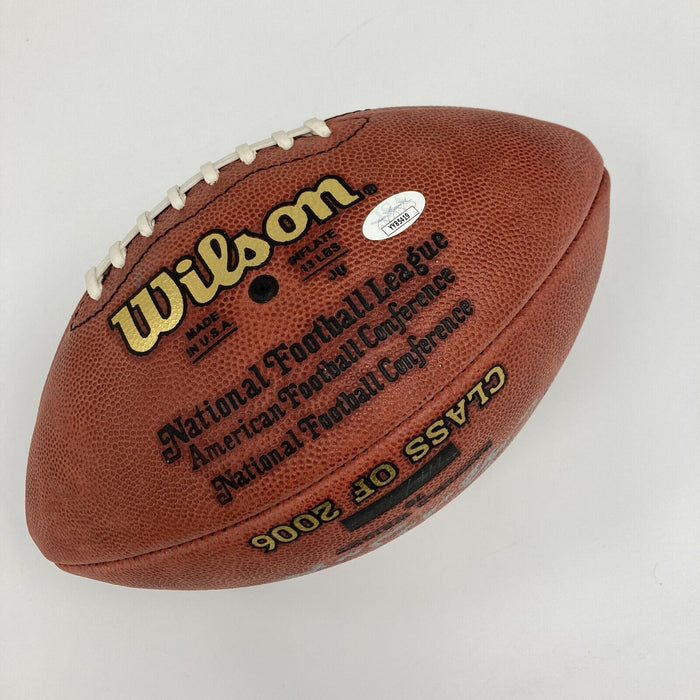 John Madden Troy Aikman 2006 Hall Of Fame Induction Signed Football JSA COA