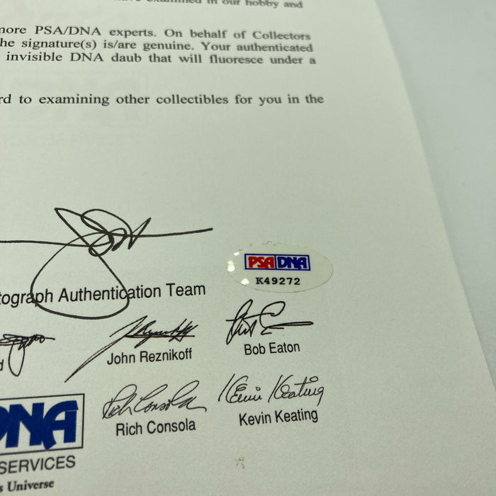 1975 Cincinnati Reds World Series Champs Team Signed Baseball PSA DNA COA