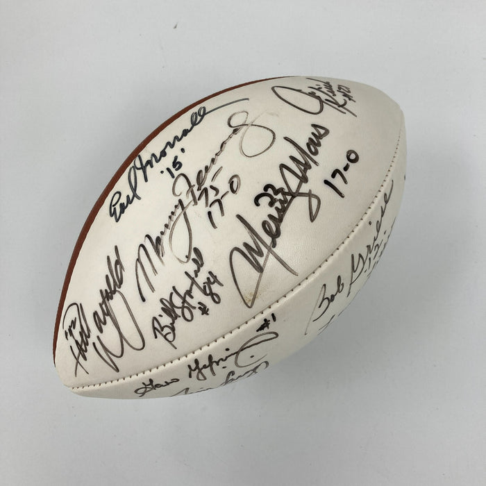 1972 Miami Dolphins Super Bowl Champs Team Signed Football Beckett COA