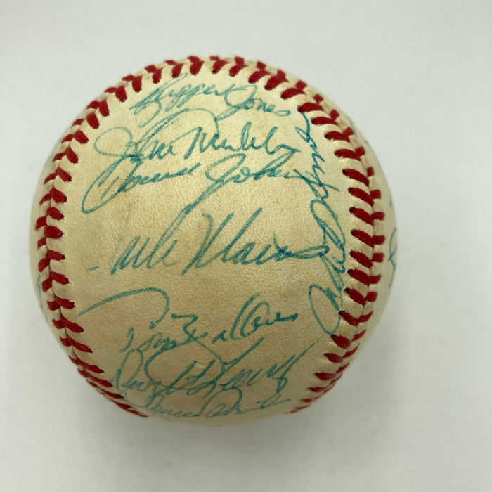 Beautiful 1984 Detroit Tigers World Series Champs Team Signed W.S. Baseball JSA