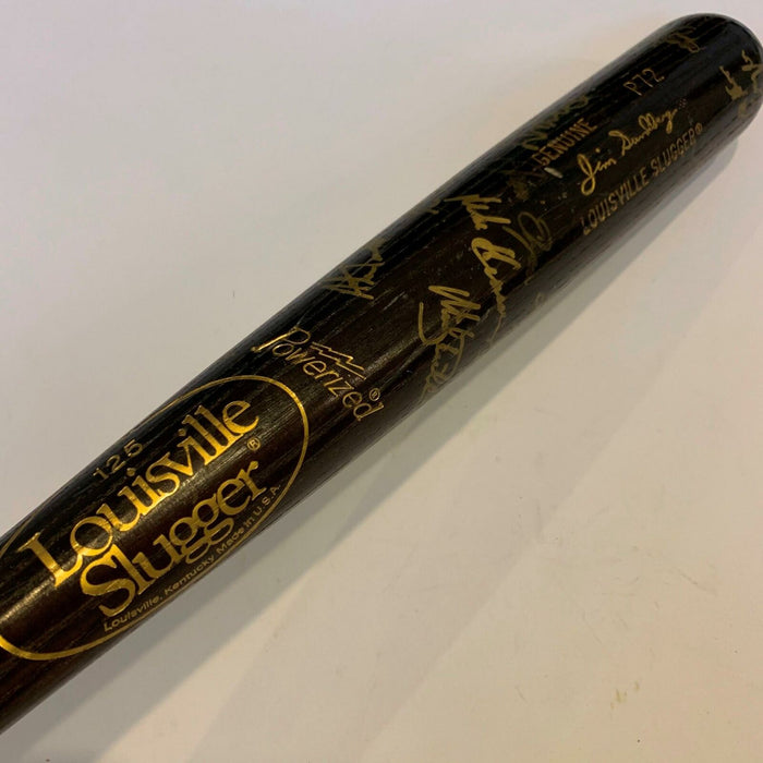 1991 Detroit Tigers Team Signed Game Used Baseball Bat Sparky Anderson Trammell