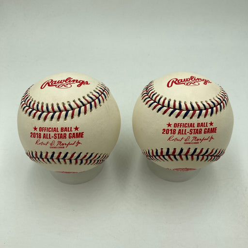 2018 Official Rawlings MLB All-Star Game Baseball Washington Nationals Lot Of 2