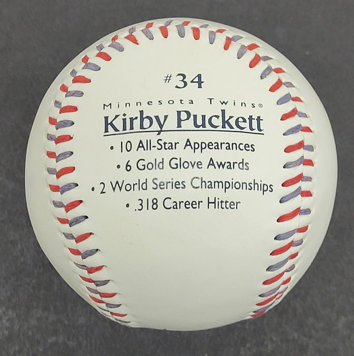 Kirby Puckett Signed Baseball Fotoball With Beckett COA