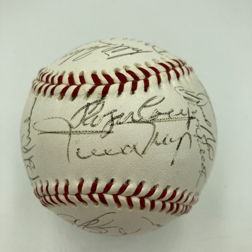 1989 San Francisco Giants NL Champs Team Signed Baseball With Willie Mays