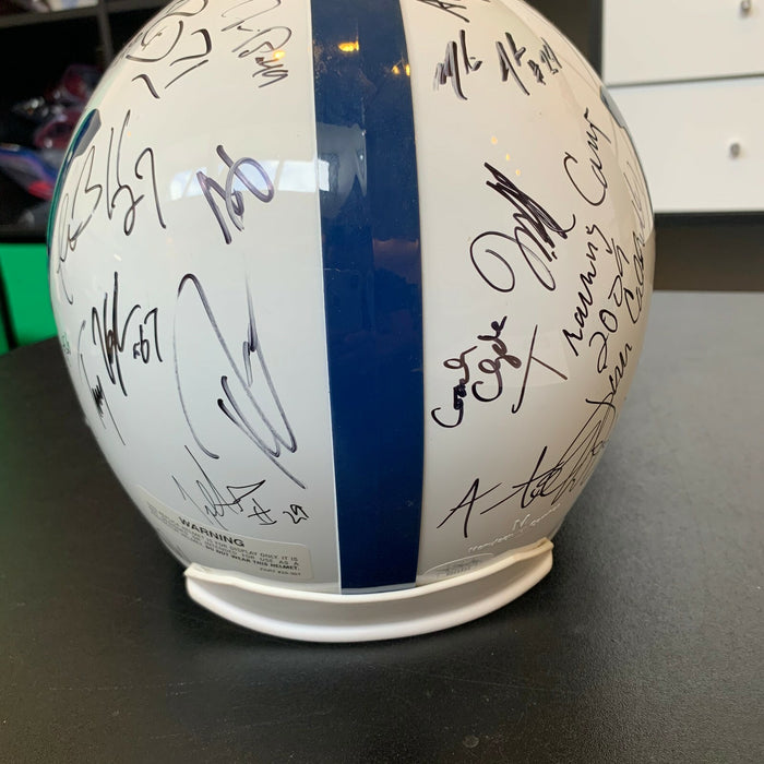 2009 Indianapolis Colts AFC Champs Team Signed Helmet Peyton Manning JSA COA