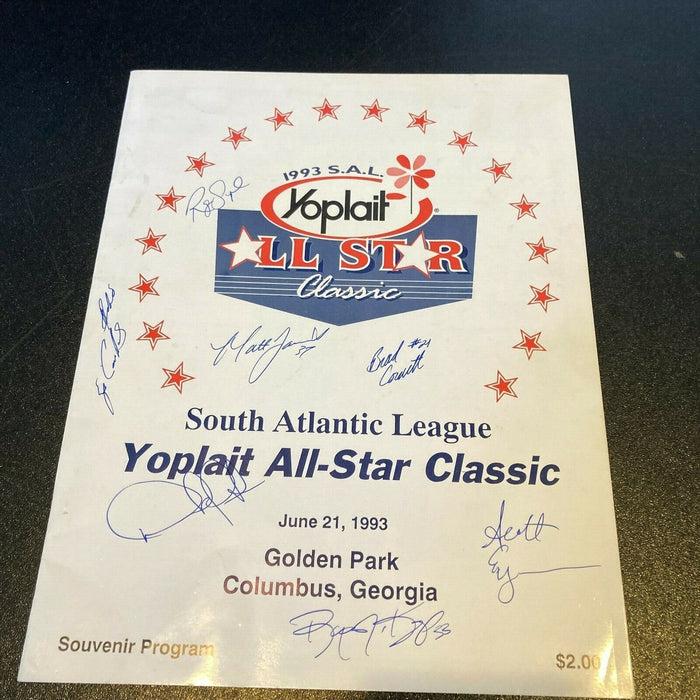 RARE Derek Jeter Pre Rookie 1993 Single-A All Star Game Team Signed Program PSA