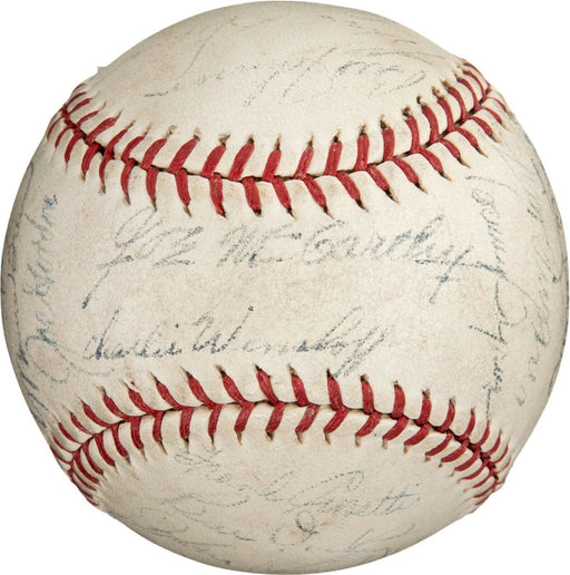 Rare 1943 New York Yankees World Series Champs Team Signed Baseball PSA DNA COA