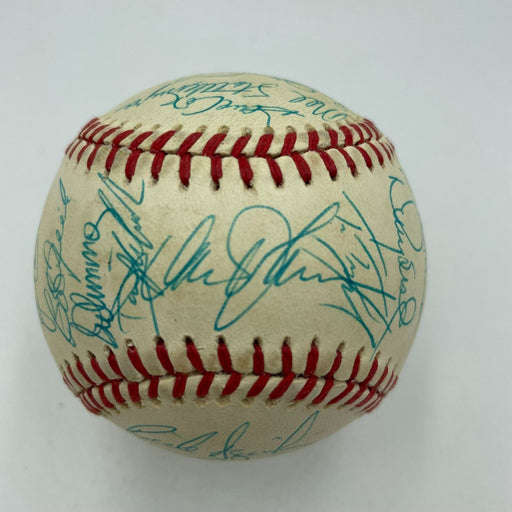 1988 New York Mets Team Signed National League Baseball With Gary Carter