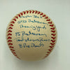 Joe Montana Signed Heavily Inscribed Career STAT Baseball Reggie Jackson COA