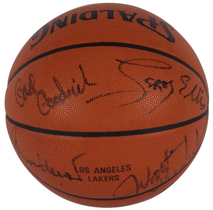 Wilt Chamberlain 1972-73 Los Angeles Lakers Team Signed Basketball PSA DNA COA