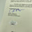 Joe Dimaggio Willie Mays Stan Musial Casey Stengel Multi Signed Baseball JSA COA