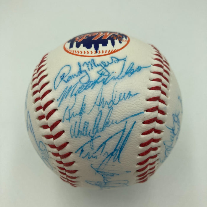 Vintage 1986 New York Mets World Series Champs Team Signed Baseball JSA COA