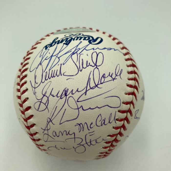 1978 New York Yankees World Series Champs Team Signed W.S. Baseball Steiner JSA