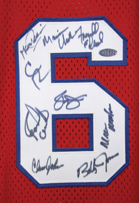 1982-83 Philadelphia 76ers NBA Champions Team Signed Jersey JSA COA
