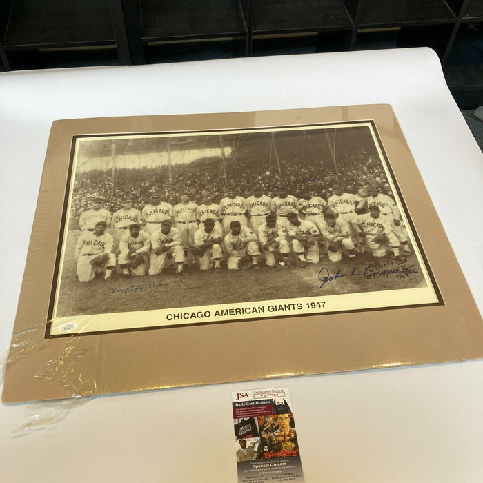 1949 Chicago American Giants Signed Large Photo Negro League JSA COA