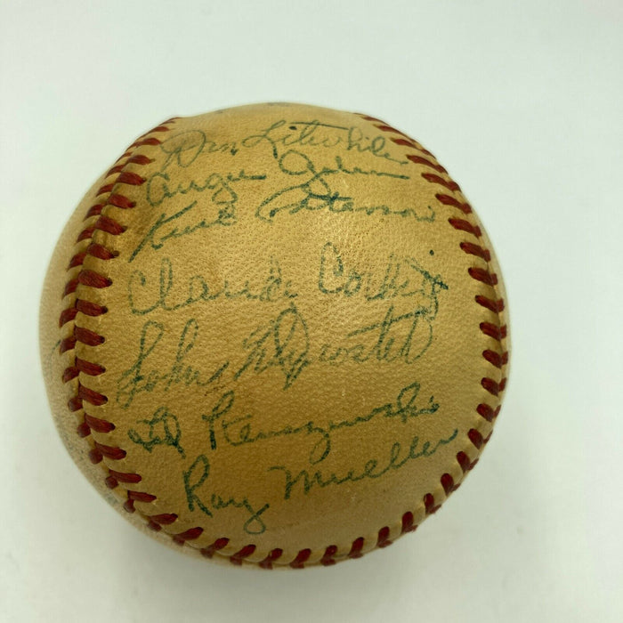 1945 Cincinnati Reds Team Signed Official National League Frick Baseball