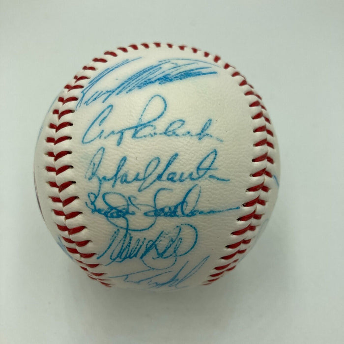 1986 New York Mets World Series Champs Team Signed Baseball JSA COA