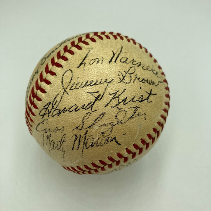 1941 St. Louis Cardinals Team Signed National League Baseball Beckett COA