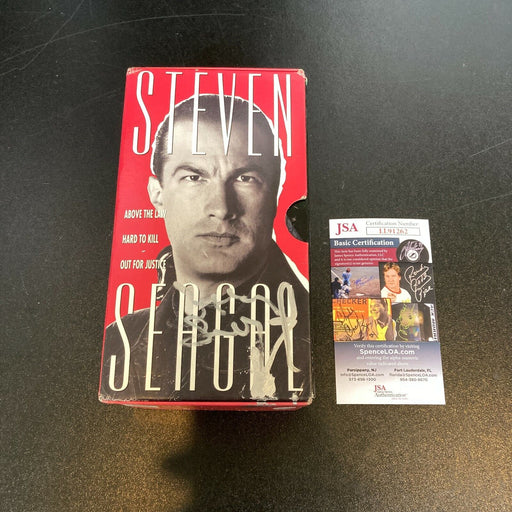 Steven Seagal Signed Autographed VHS Movie Set With JSA COA
