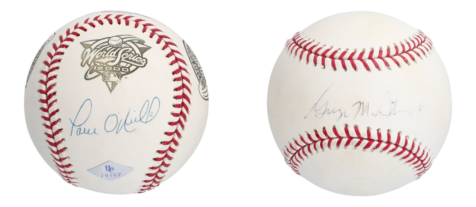 2000 New York Yankees WS Champs Team Signed Baseball Collection 60 Balls JSA COA
