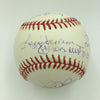 Derek Jeter Yogi Berra Mattingly Ford Rizzuto Yankees MVP's Signed Baseball PSA