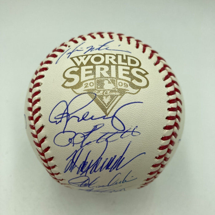 2009 New York Yankees Team Signed World Series Baseball Derek Jeter Steiner COA