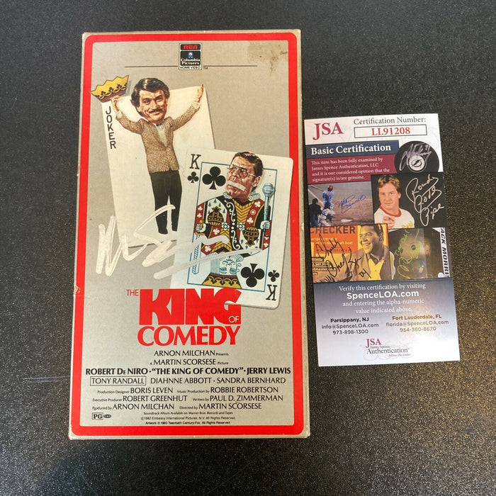 Martin Scorsese Signed Autographed King Comedy VHS Movie With JSA COA