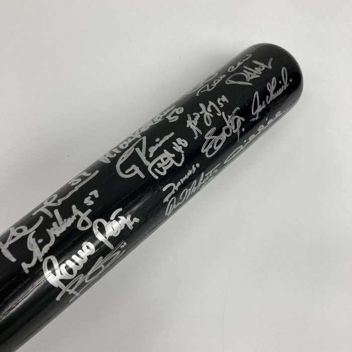2009 New York Yankees World Series Champs Team Signed Bat #5/50 Beckett COA