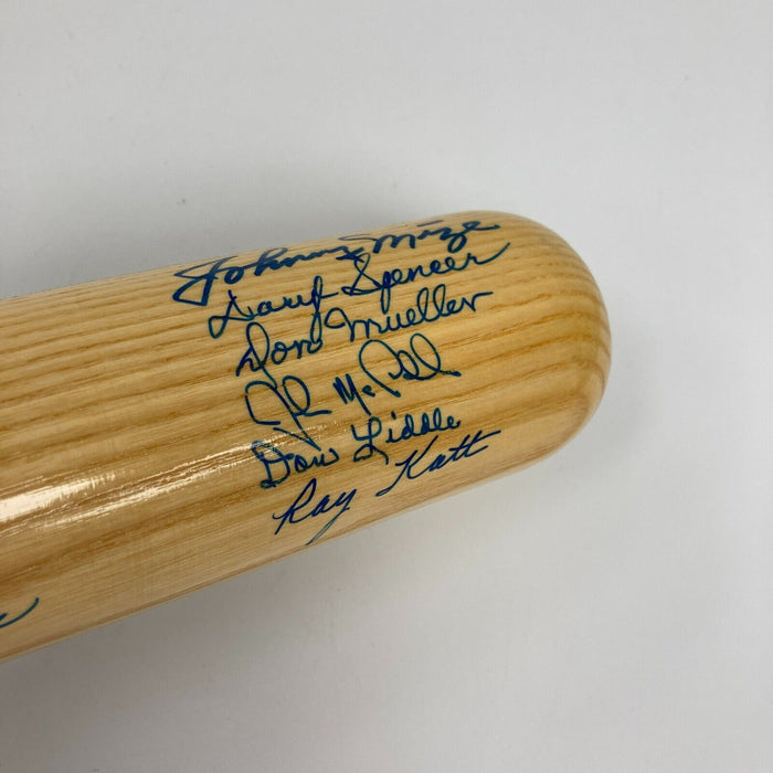 Beautiful Willie Mays New York Giants Legends Multi Signed Polo Grounds Bat JSA