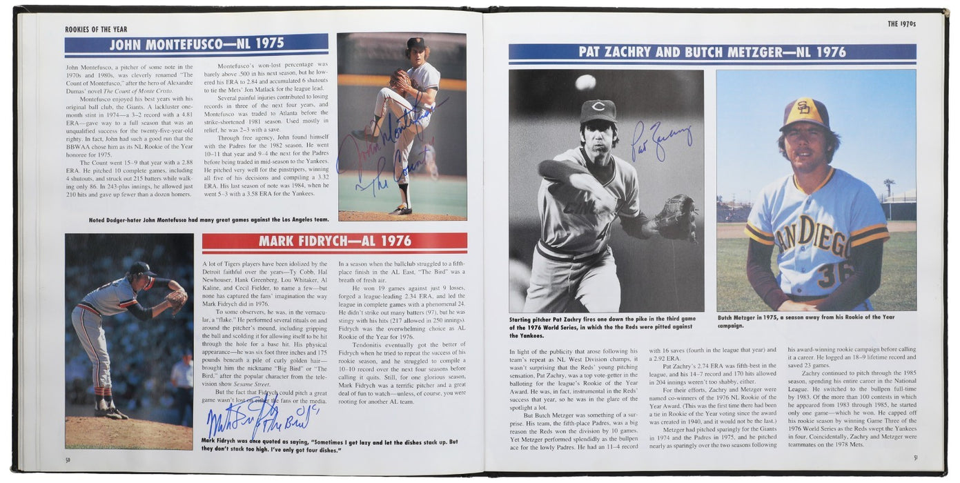 Rookies Of The Year Signed Baseball Book 78 Sigs Derek Jeter Willie Mays Beckett