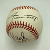 Beautiful Hank Aaron & Willie Mays Signed NL Baseball PSA DNA Certified