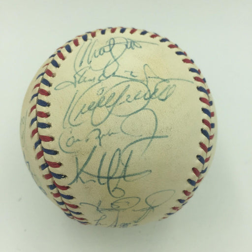 1995 All Star Game Team Signed Baseball Kirby Puckett Cal Ripken Jr SGC COA