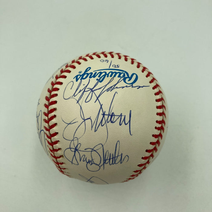 1978 Yankees World Series Champs Team Signed American League Baseball JSA COA