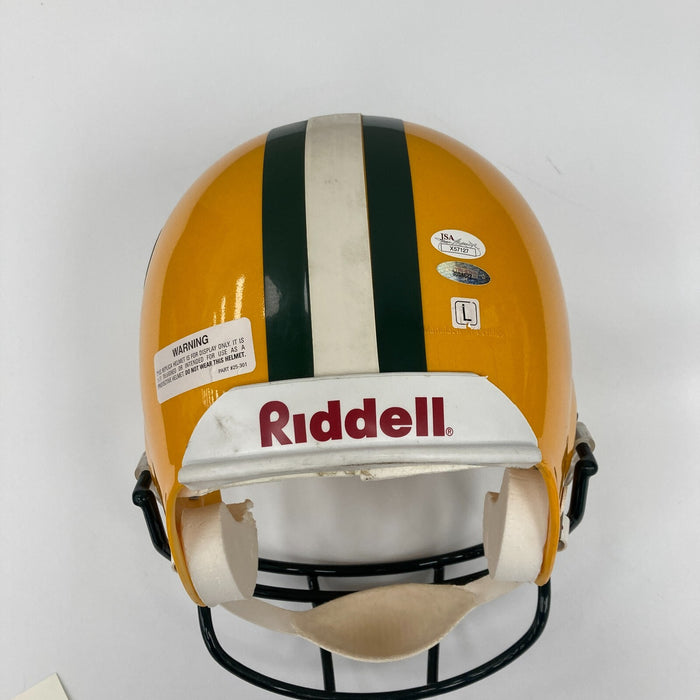 Bart Starr MVP Super Bowl 1 & 2 Signed Full Size Green Bay Packers Helmet JSA