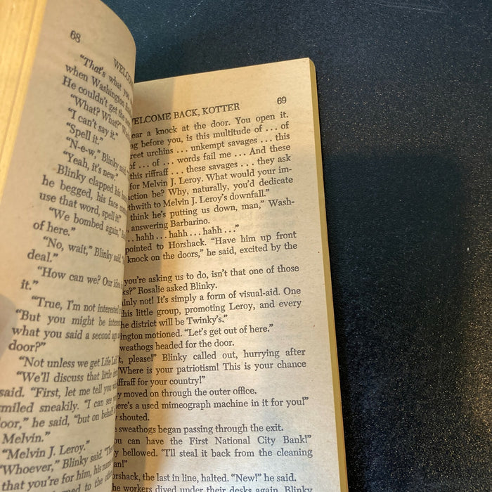 Welcome Back Kotter Cast Signed Vintage 1970's Book With JSA COA