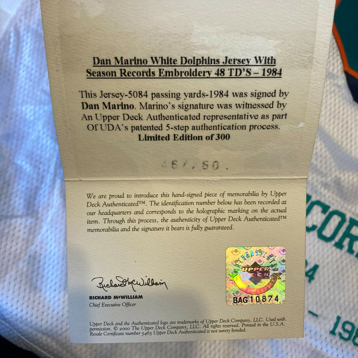 Dan Marino Signed Authentic Nike Miami Dolphins Game Jersey Upper Deck UDA COA