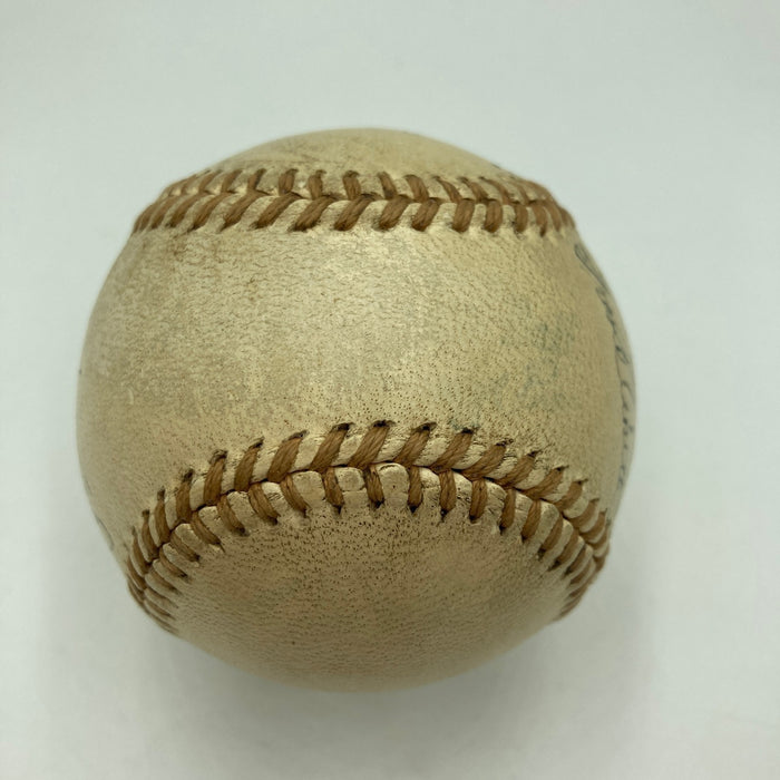 1947 New York Yankees World Series Champs Team Signed Baseball JSA COA