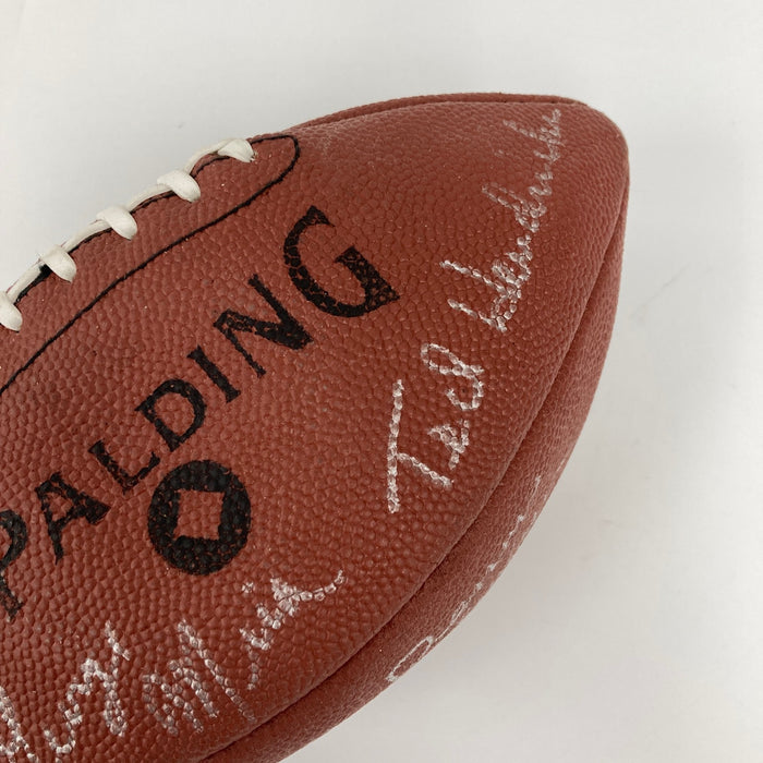 University Of Miami Hurricanes Legends Multi Signed Football Beckett COA