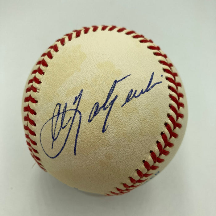 Mickey Mantle Ted Williams Carl Yastrzemski Triple Crown Signed Baseball JSA COA